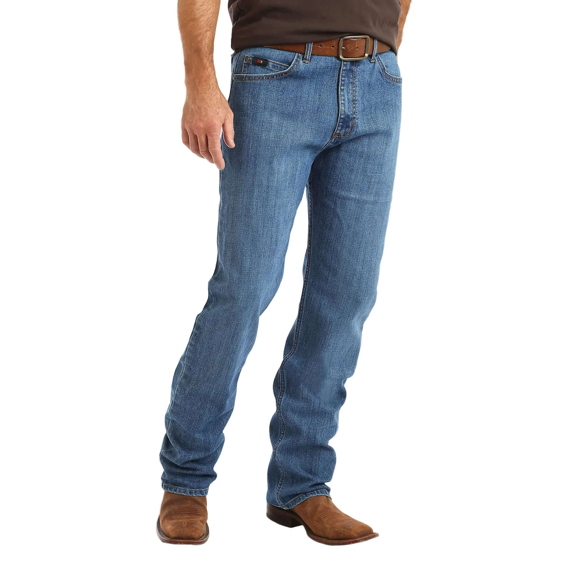 Wrangler Men's 20X No.01 Competition Active Flex Relaxed Fit Jeans - Admiral Blue