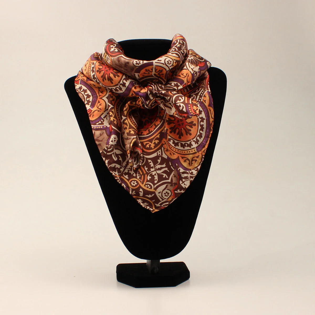 M&F 33x33 Silk Floral Wild Rag - Multi Dark