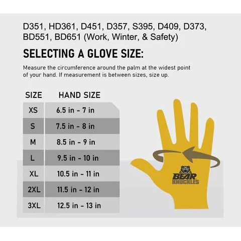 Bear Knuckle Kids Double Wedge Deer Hide Bull Riding Glove - Image 4