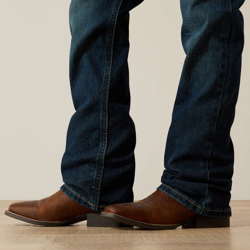 Ariat Boy's B4 Slim Chief Straight Leg Jeans - Mineral Blue - Image 3