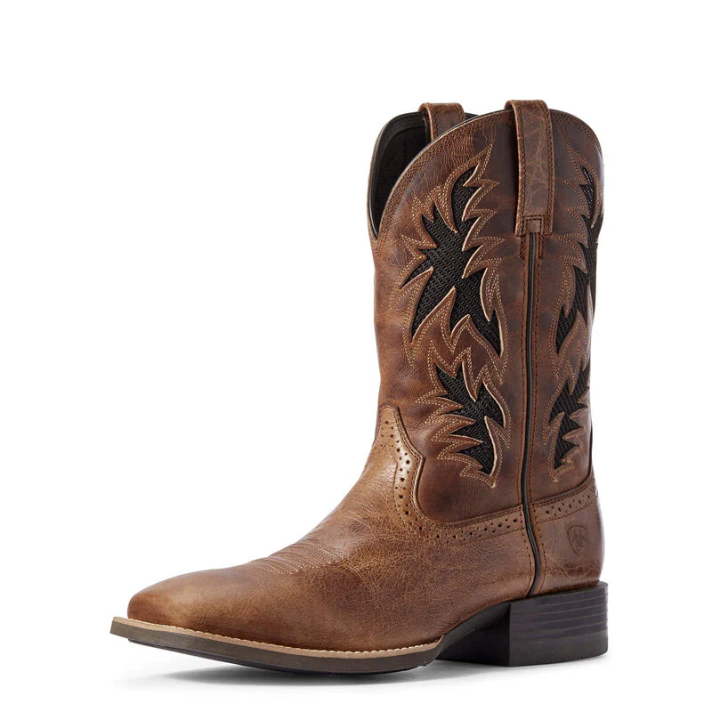 Ariat Men's Sport Cool VentTEK Western Boots - Dark Tan