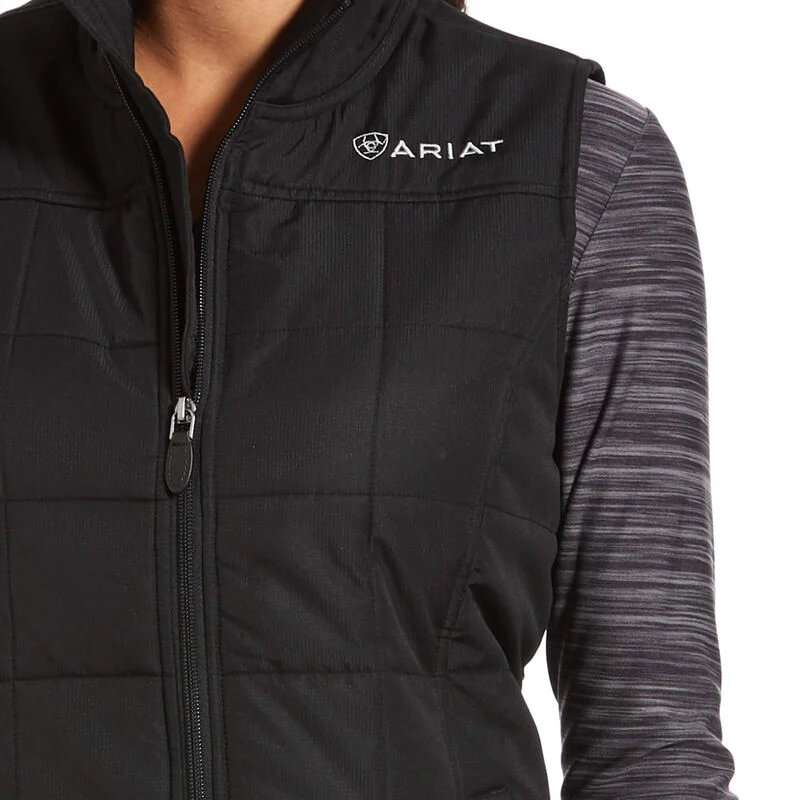 Ariat Womens REAL Crius Insulated Vest - Black - Image 3