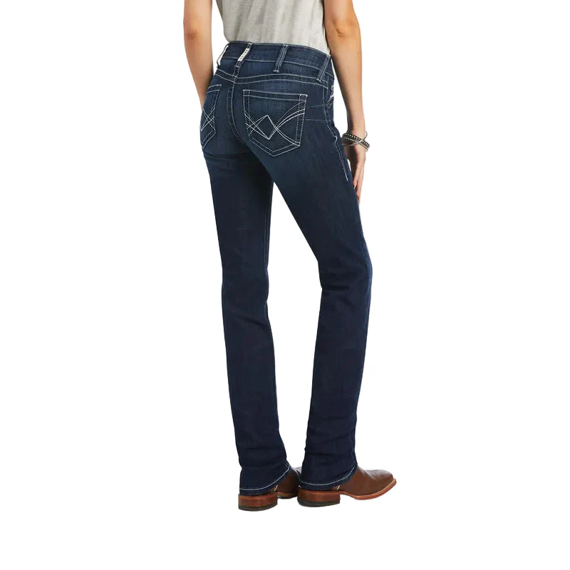 Ariat Women's REAL Mid Rise Clarissa Straight Jeans - Image 2