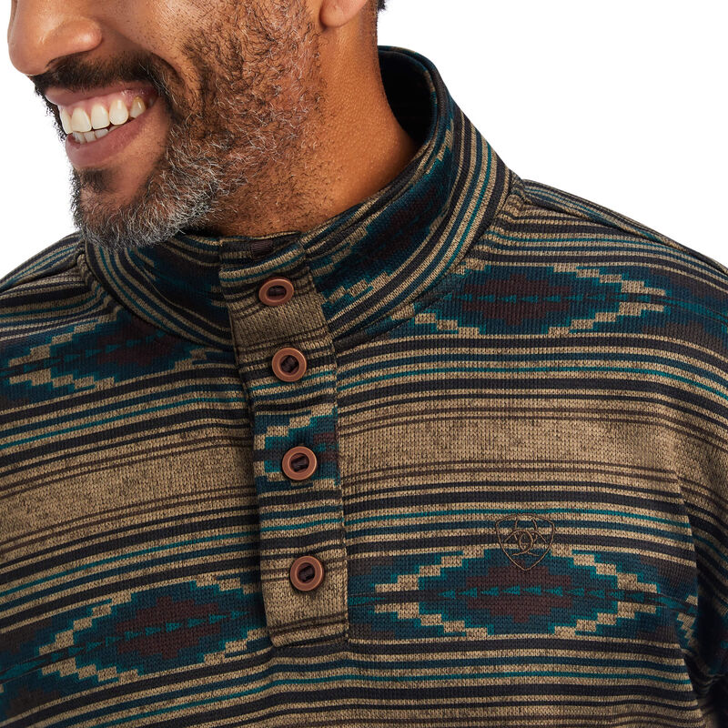 Ariat Men's Wesley Sweater Brindlewood Serape - Image 4