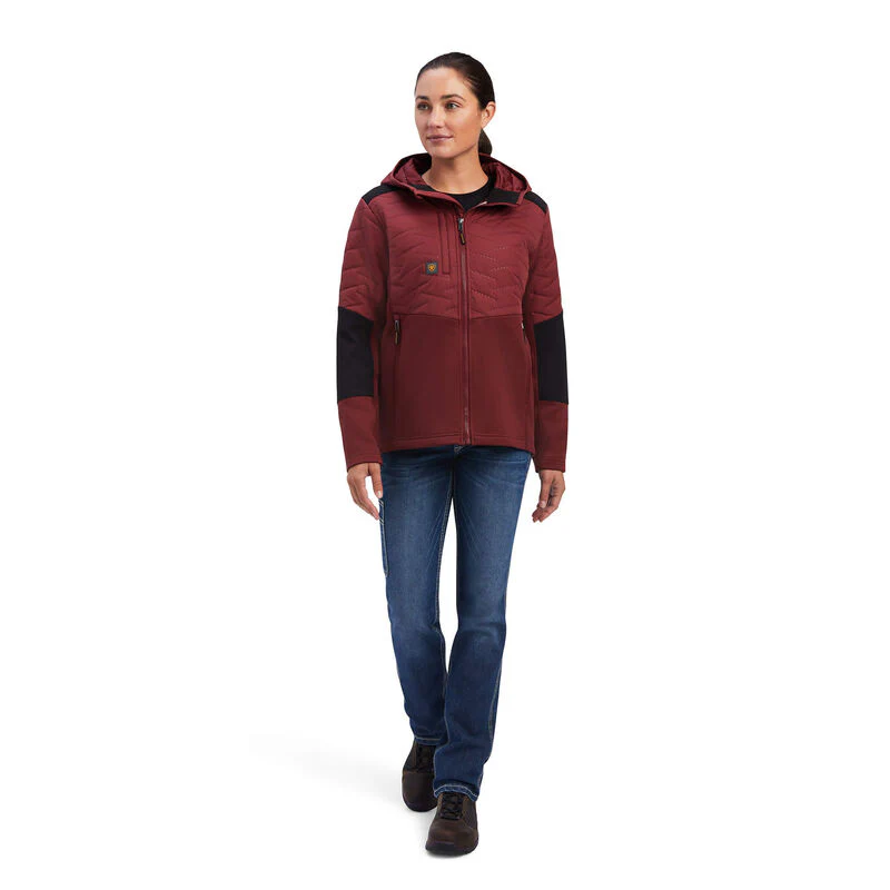 Ariat Womens Rebar Cloud 9 Insulated Jacket - Port - Image 3