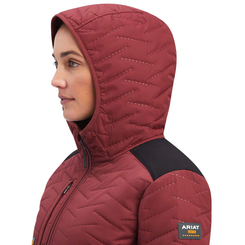Ariat Womens Rebar Cloud 9 Insulated Jacket - Port - Image 4