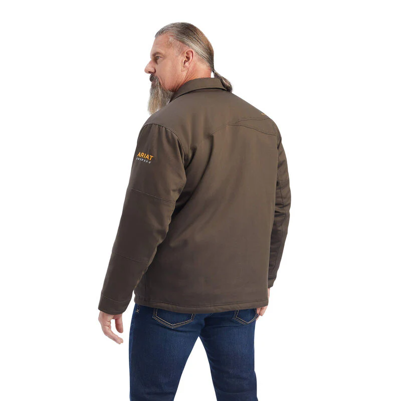 **Ariat Mens Rebar Duracanvas Sherpa Lined Coat - Image 2