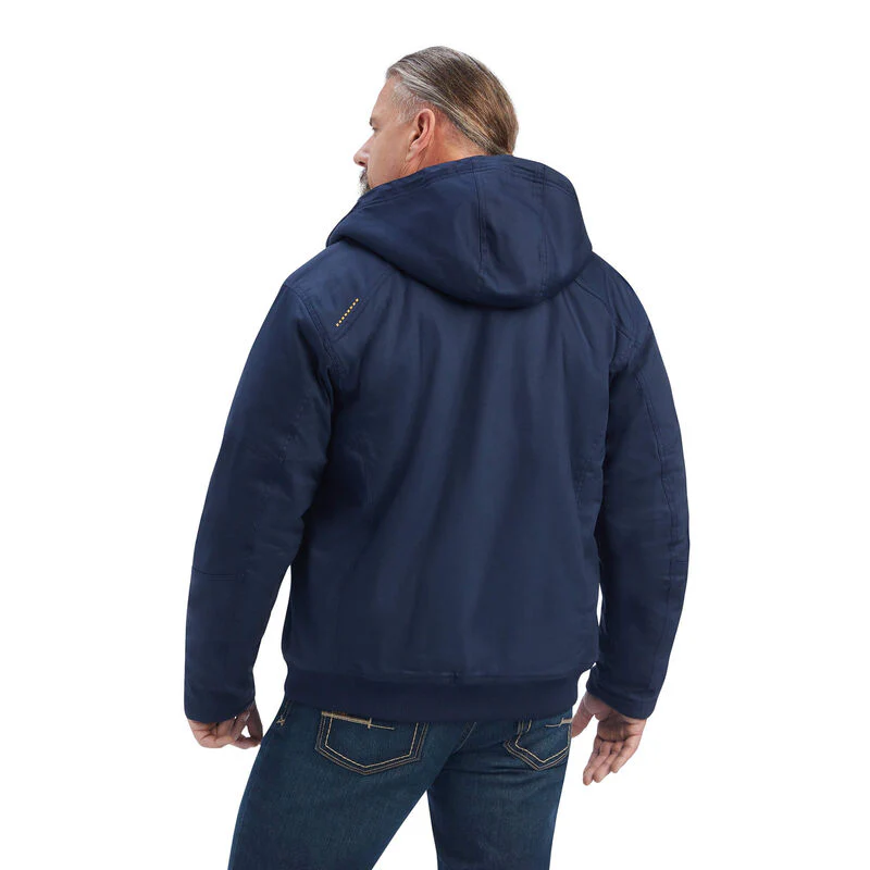 Ariat Mens Rebar Duracanvas Jacket Navy - Image 2