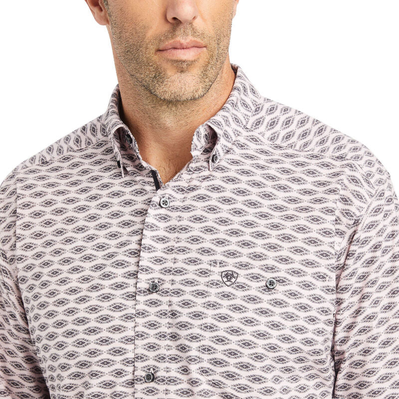 Ariat Men's Relentless Superior Stretch Long Sleeve Shirt Mauve - Image 4