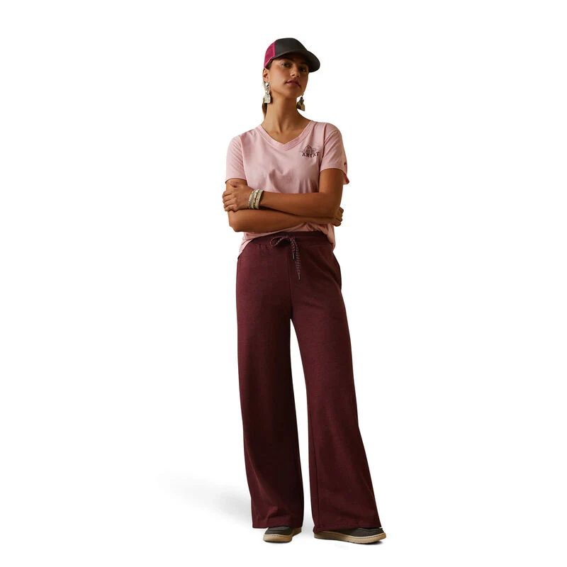 Ariat Womens Road Runner Pant Maroon Banner - Image 3