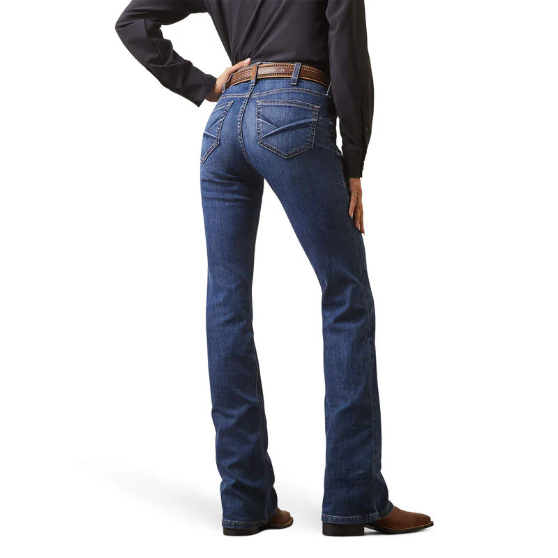 Ariat Women's REAL Perfect Rise Leila Boot Cut Jeans - Irvine - Image 2