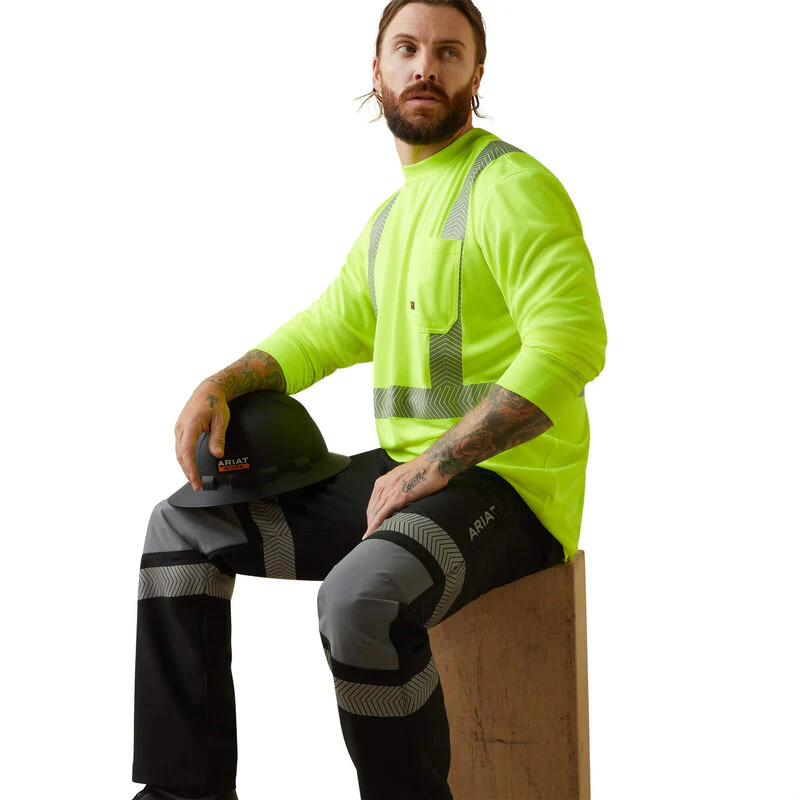Ariat Mens Rebar Hi-Vis ANSI Shirt - Hi Vis Yellow