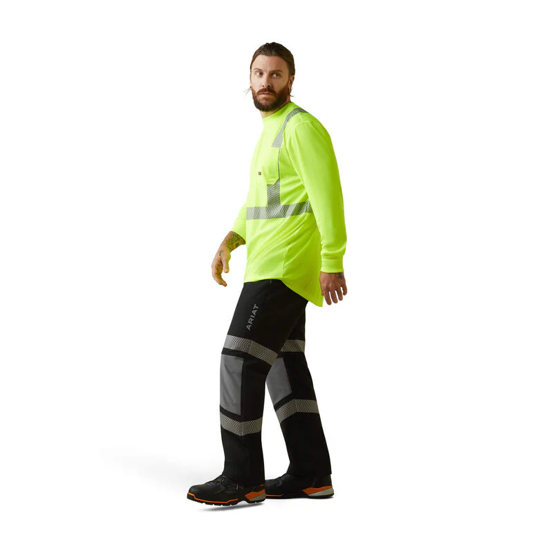 Ariat Mens Rebar Hi-Vis ANSI Shirt - Hi Vis Yellow - Image 3
