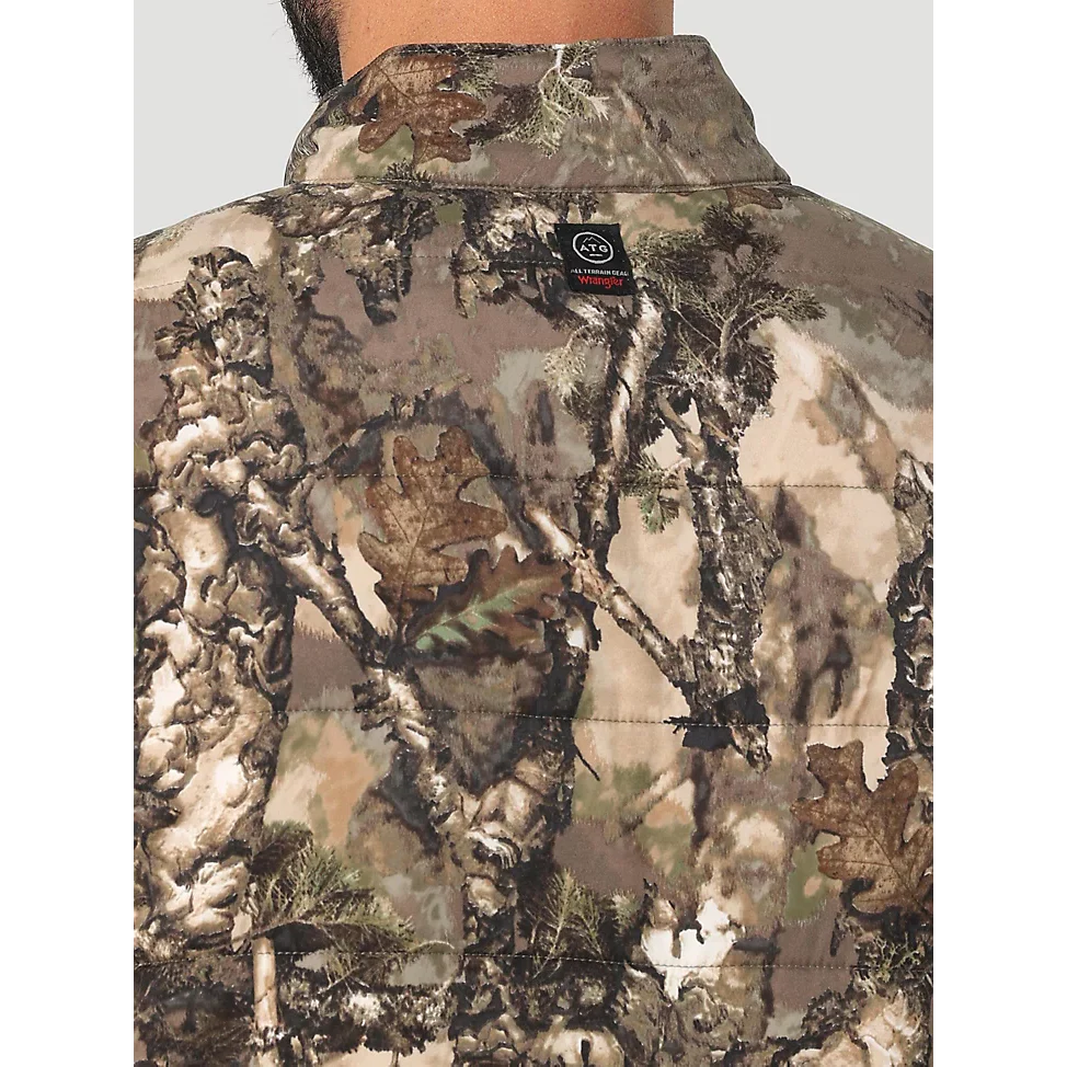 Wrangler ATG Hunter Men's Mid Layer Vest - Warmwoods Camo - Image 4