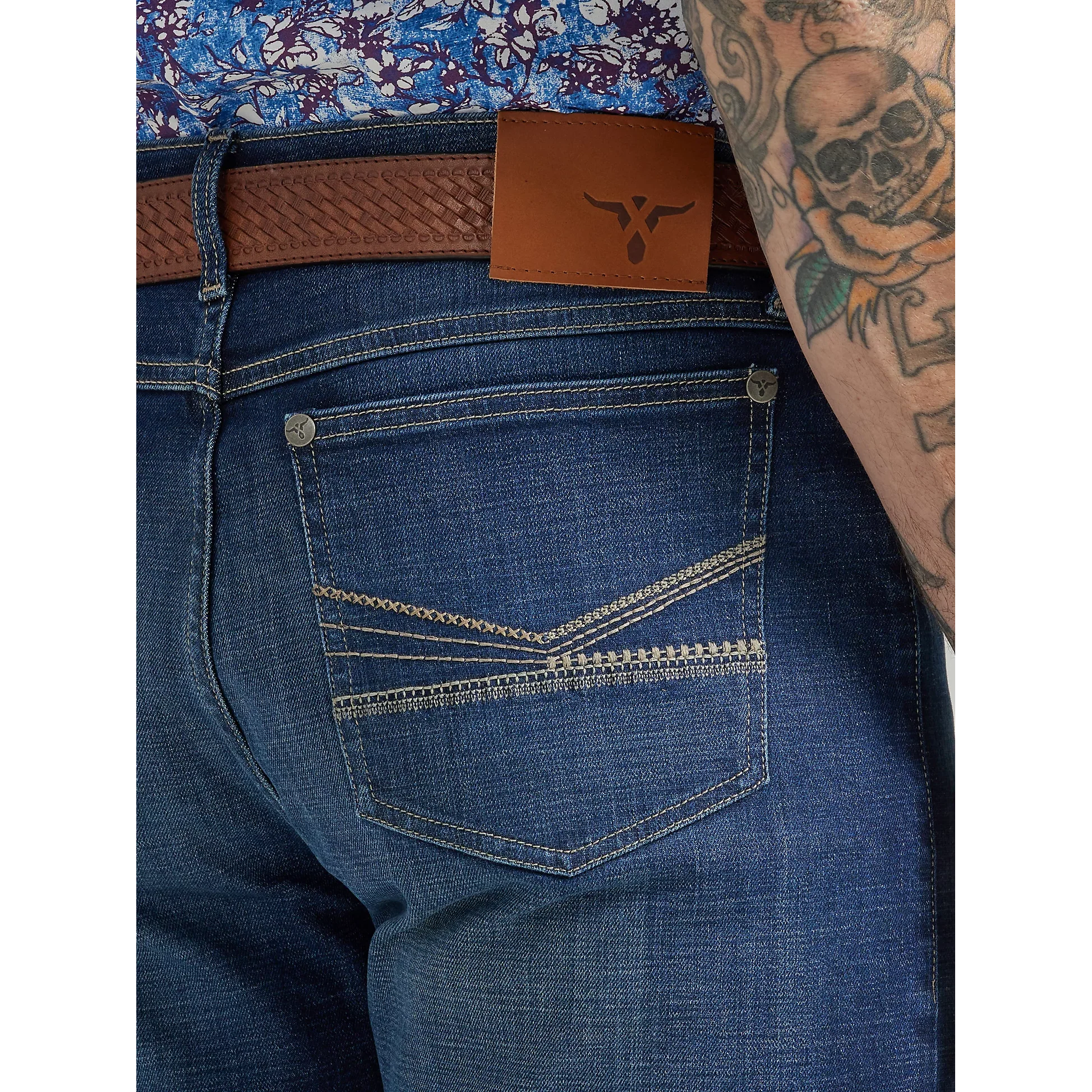Wrangler Men's 20X No.44 Slim Straight Jeans - Fawnbrook - Image 4