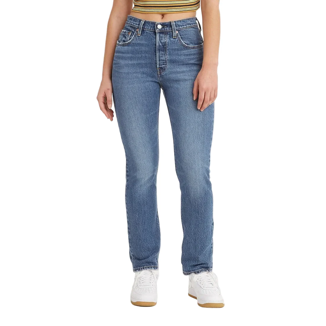 Levi Women's 501 High Rise Straight Jeans - Salsa In Sequence