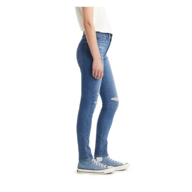 Levi Women's 311 Shaping Skinny Mid Rise Jeans - Dark Indigo Worn In - Image 3