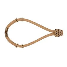 Weaver 1/4" Rawhide Bosal - Natural/Black Tracr