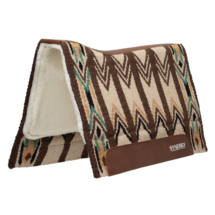 Weaver Synergy Contoured Performance Saddle Pad w/Merino Fleece - 33x38 - Image 10