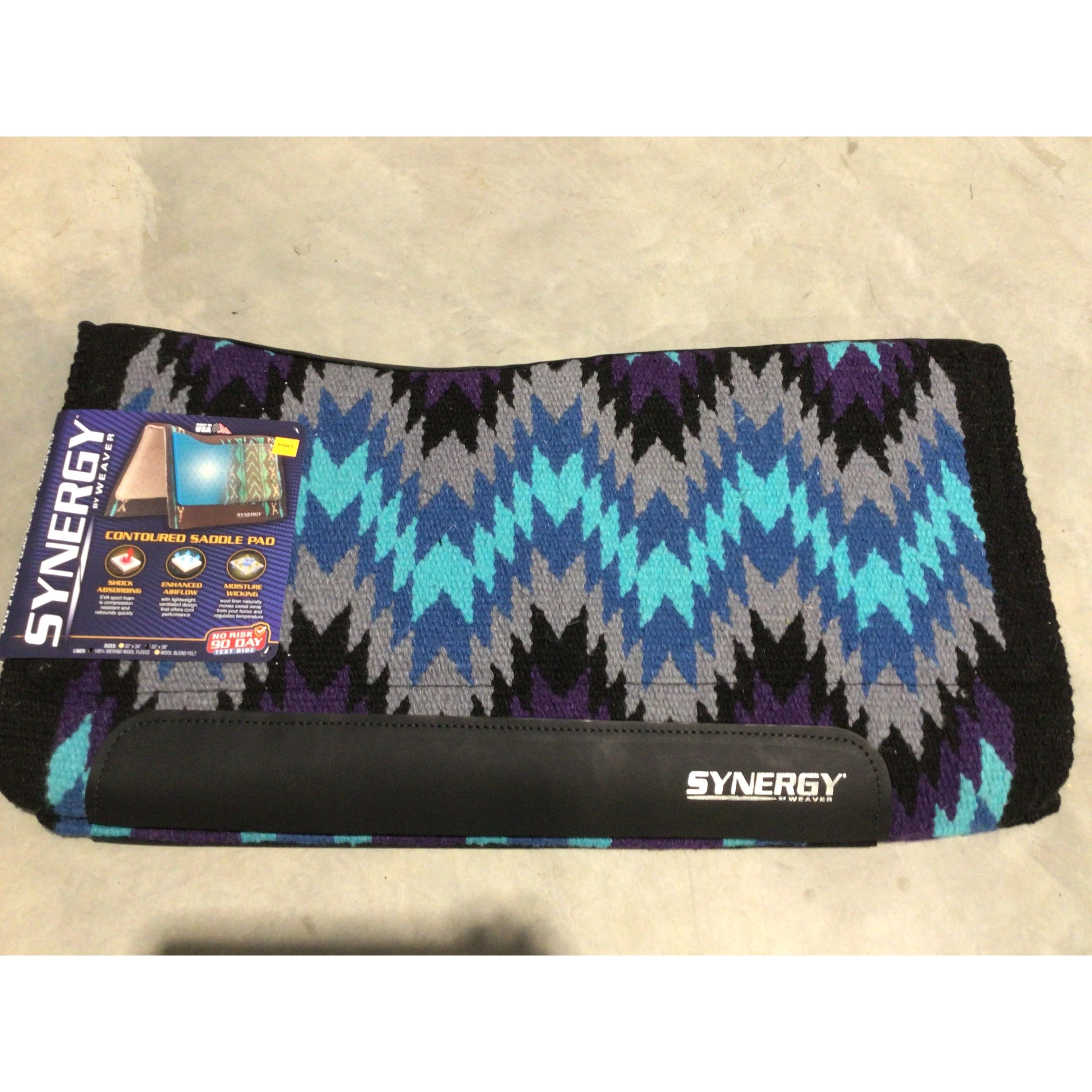Weaver Synergy Contoured Performance Saddle Pad w/Merino Fleece - 33x38 - Image 31