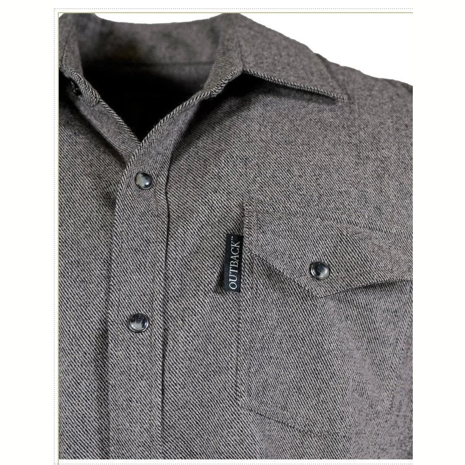 Outback Declan Men's Shirt Jacket - Charcoal Black - Image 3