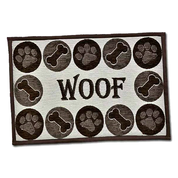 Bella Fashion Dog Woof Chenille Mat