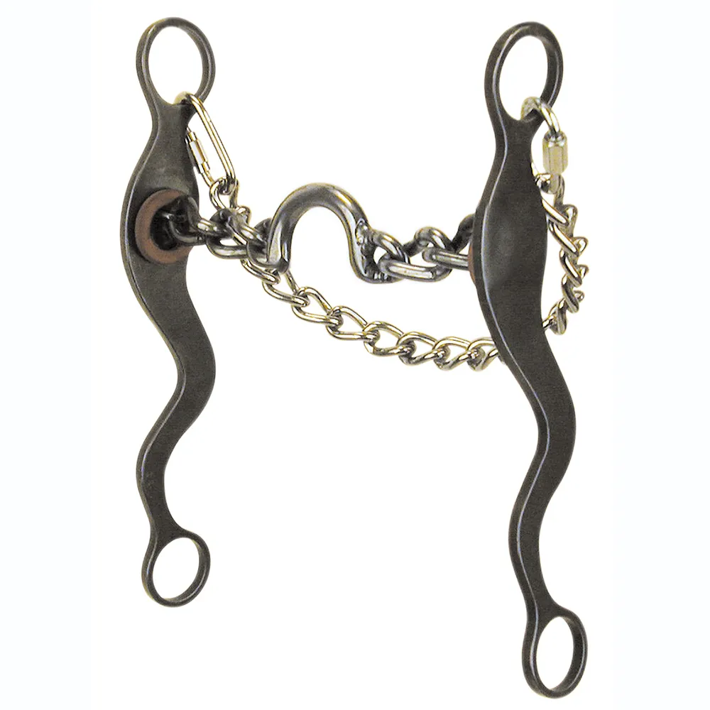 Reinsman Mike Beers Blue Steel Ported Chain Bit