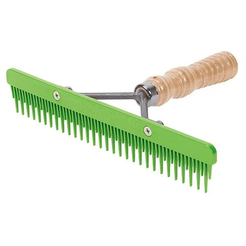 Weaver Plastic Fluffer Comb - Wood Handle - Image 2