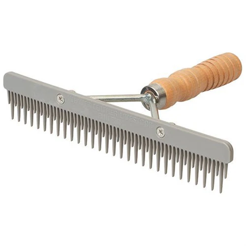 Weaver Plastic Fluffer Comb - Wood Handle - Image 3