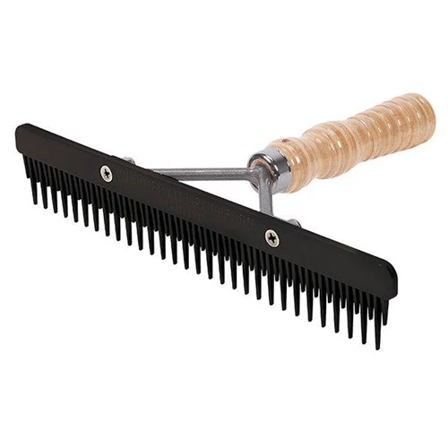 Weaver Plastic Fluffer Comb - Wood Handle - Image 4