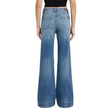 7 For All Man Kind Modern Dojo Tailorless Jean - Faded Echo - Image 2