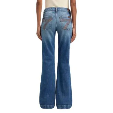 7 For All Man Kind Women's Dojo Jeans - Blue Core - Image 2