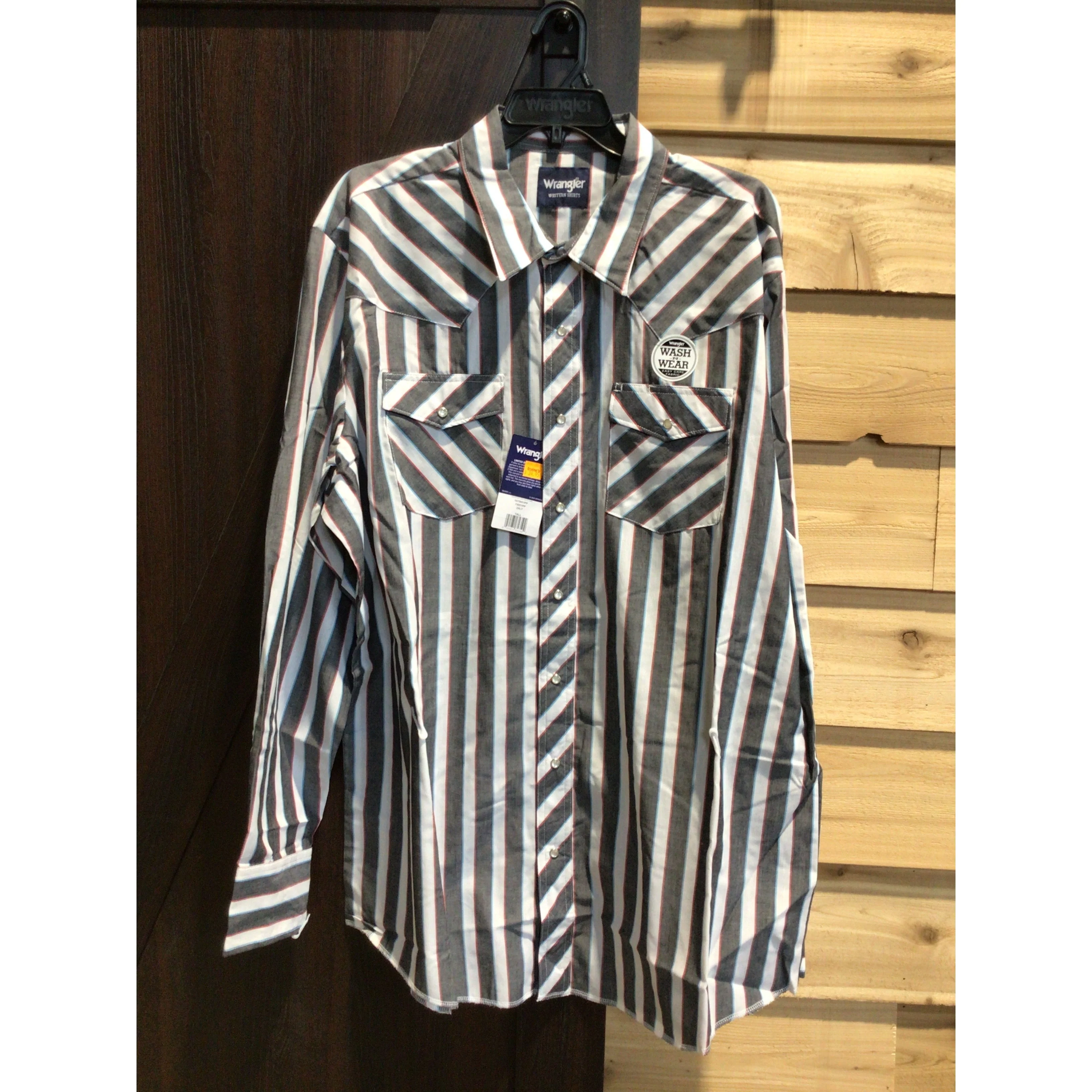Wrangler Men's Big & Tall Long Sleeve Snap Western Shirt - Assorted