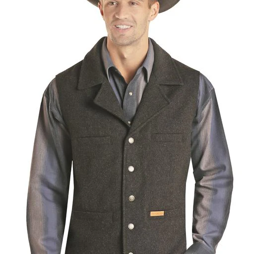 Powder River Men's Solid Montana Vest - Image 2