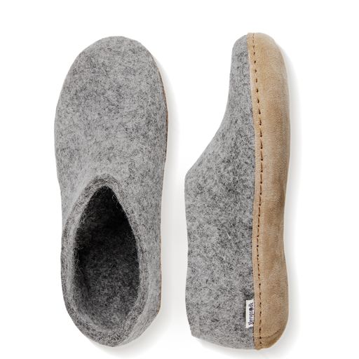Glerups Leather Sole Shoes - Grey - Image 3