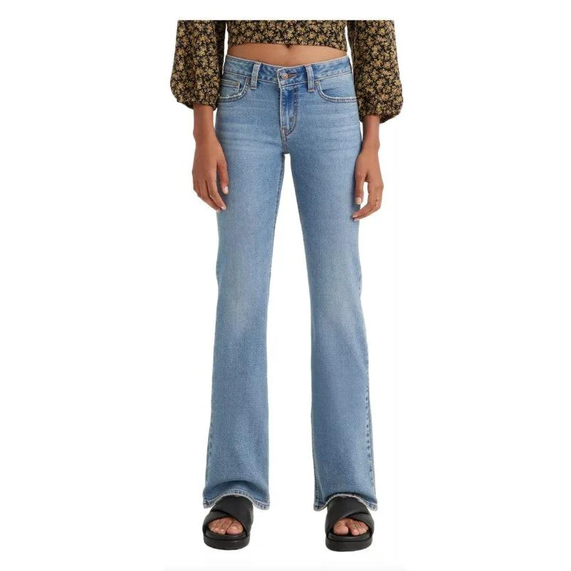 Levi Women's Super-Low Bootcut Jeans - Hydrologic (Light Mid Wash)