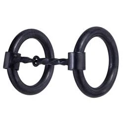AHE Black Steel Bit w/ Slow Twist Snaffle Mouth