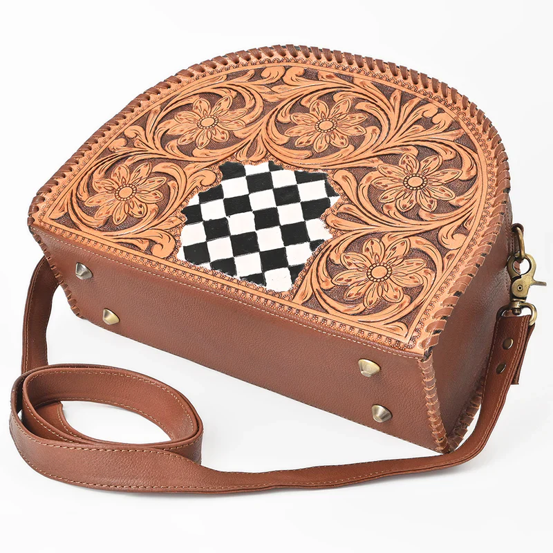 American Darling Crossbody Hand Tooled Genuine Western Leather Women Bag - Image 2