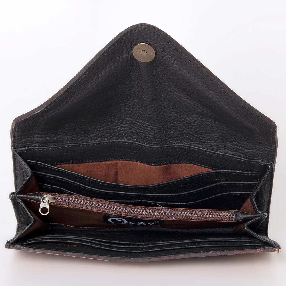 American Darling Genuine Leather Hair On Western Wallet - Image 2