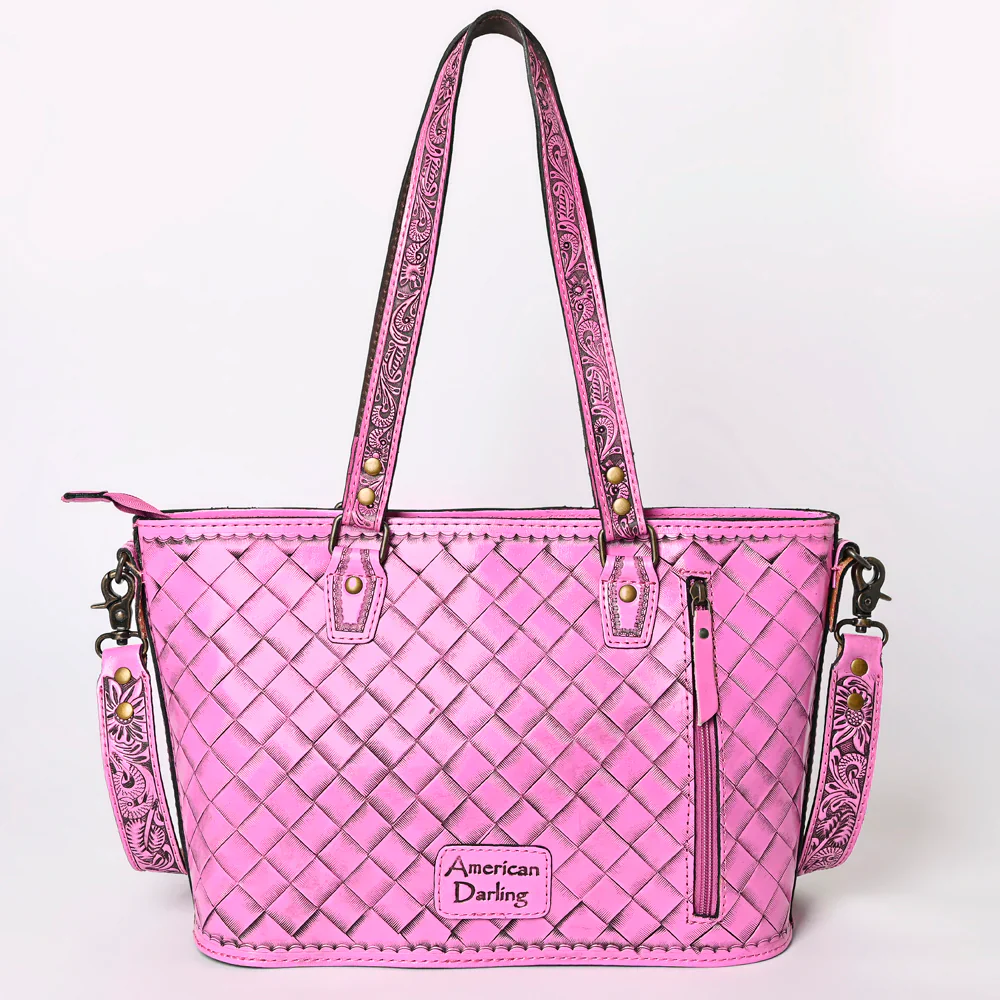 American Darling Leather Purse - Fuschia - Image 2