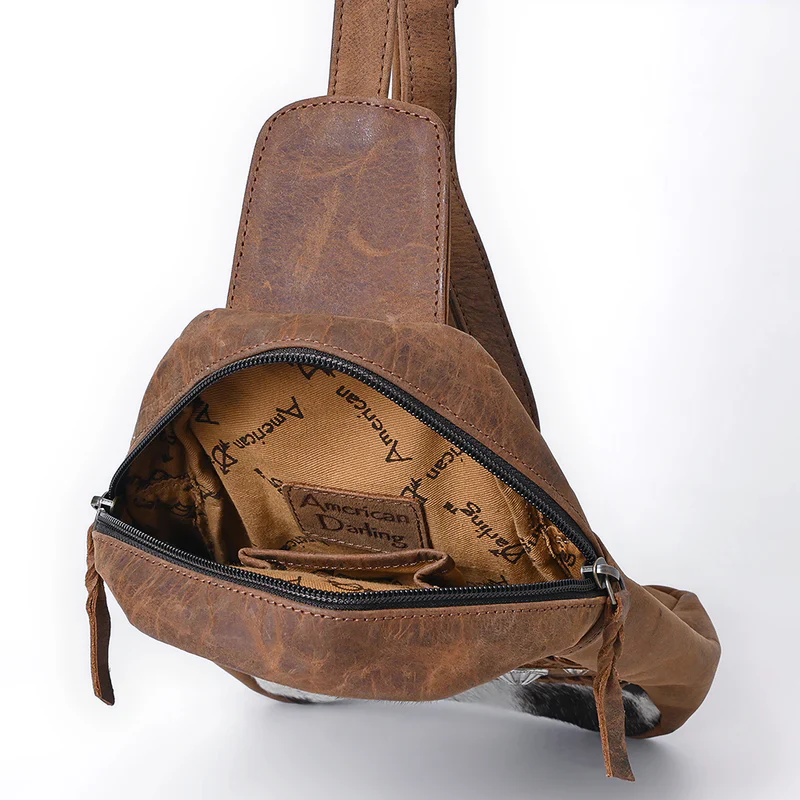 American Darling Sling Hair on Genuine Western Leather Women Bag - Image 2