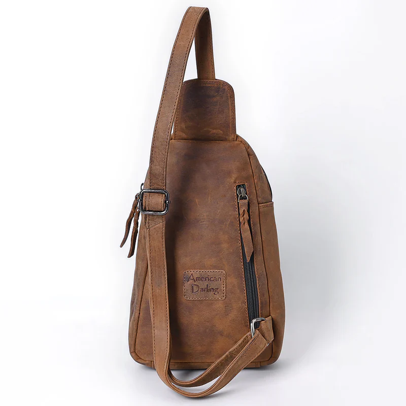 American Darling Sling Hair on Genuine Western Leather Women Bag - Image 3