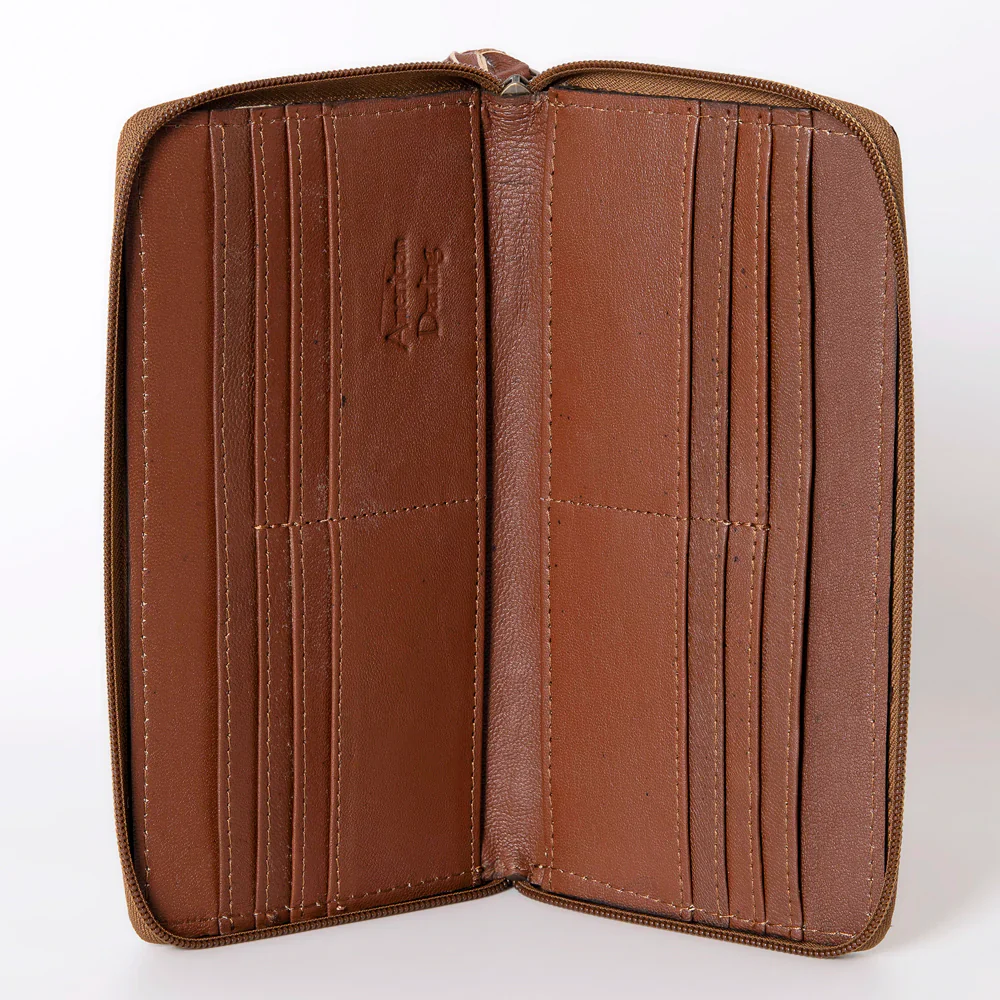 American Darling Wallet - Tan and Brown Cream Edge - Image 3