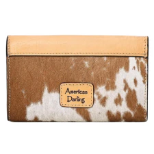 American Darling Women's Hand Tooled Hair on Leather Western Bag - Image 2