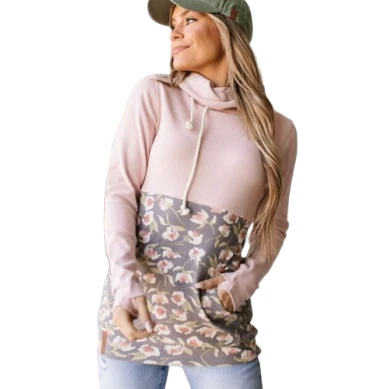 Ampersand Women's Cowlneck Sweatshirt - Joyful Bloom