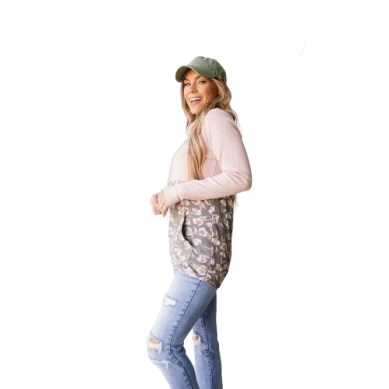 Ampersand Women's Cowlneck Sweatshirt - Joyful Bloom - Image 3
