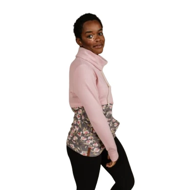 Ampersand Women's Cowlneck Sweatshirt - Joyful Bloom - Image 4