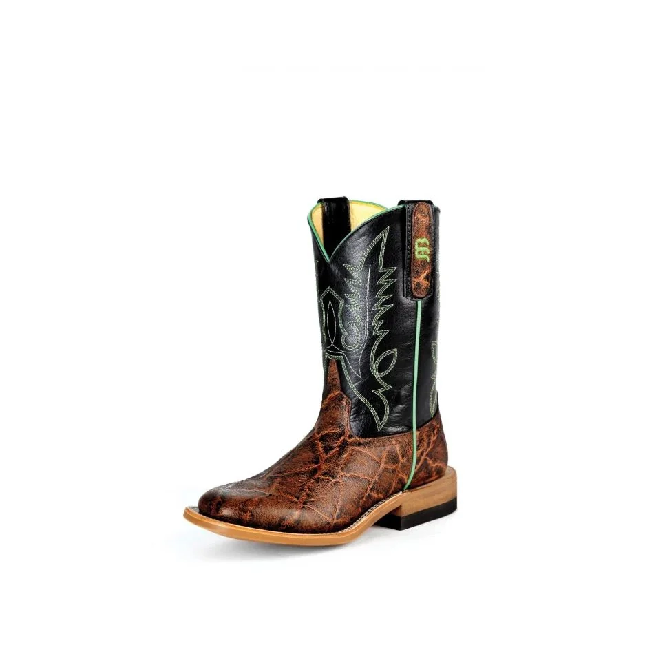 Anderson Bean Kid's Western Boots - Vintage Bark/Black