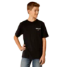 Ariat Boy's American Rancher T-Shirt - Black - Image 2