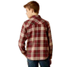 Ariat Boy's Harlee Retro Long Sleeve Fit Shirt- Windsor Wine - Image 2